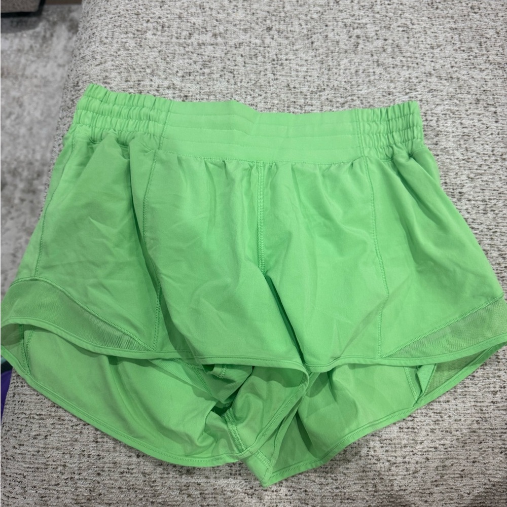 Green Women's Athletic Lulu Shorts